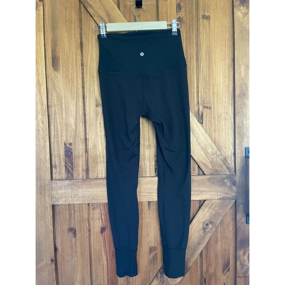 Lululemon Athletica Black High Waisted‎ Full Length Leggings - Picture 1 of 5